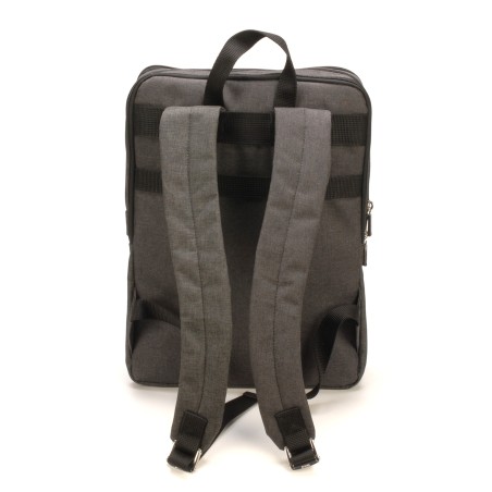 Sac à dos Aaron en toile polyester garniture cuir