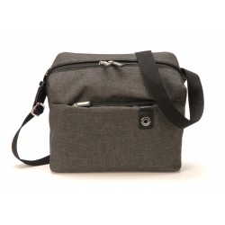 Sac travers Aaron en toile polyester garni cuir