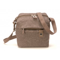 Sac travers Aaron en toile polyester garni cuir