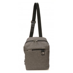 Body Bag Aaron en toile polyester garni cuir