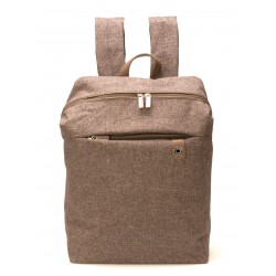 Sac à dos Aaron en toile polyester garni cuir