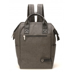 Sac à dos Aaron en toile polyester garni cuir