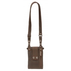 Sac pochette extra plate Pablo cuir de vachette plongé