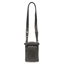 Sac pochette extra plate Pablo cuir de vachette plongé