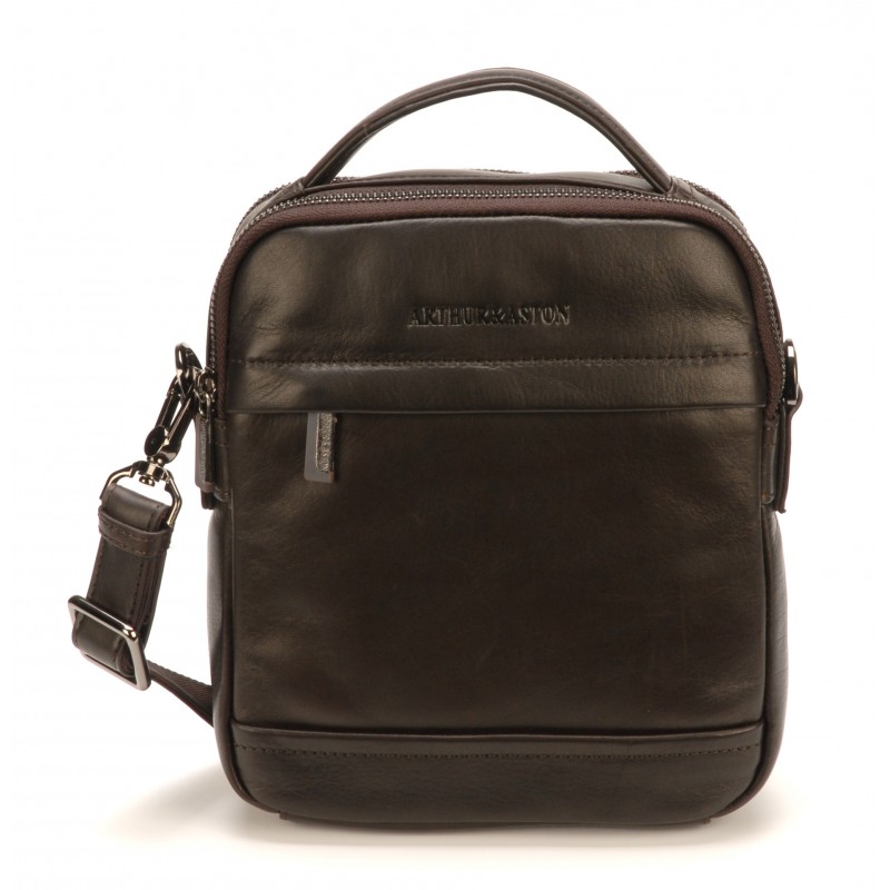 Sac porté travers grand format Pablo cuir vachette plongé Sac porté travers grand format Pablo cuir vachette plongé