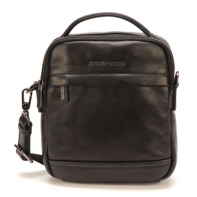 Sac porté travers grand format Pablo cuir vachette plongé Sac porté travers grand format Pablo cuir vachette plongé