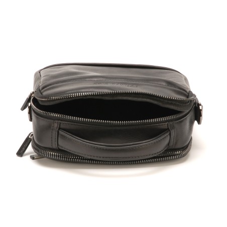 Sac  porté travers grand format Pablo cuir vachette plongé