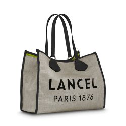 Grand Sac Cabas d'Eté L en Toile de Jute - Lancel