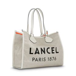 Grand Sac Cabas d'Eté L en Toile de Jute - Lancel