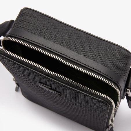 Sacoche Chantaco en Cuir Noir - Lacoste