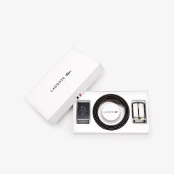 Coffret Ceinture Réversible 110cm en Cuir - Lacoste