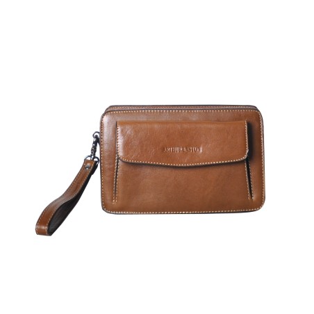 Pochette en Cuir Huilé - Arthur & Aston