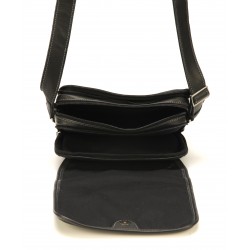 Grande sacoche rabat cuir Johany Grande sacoche rabat cuir Johany