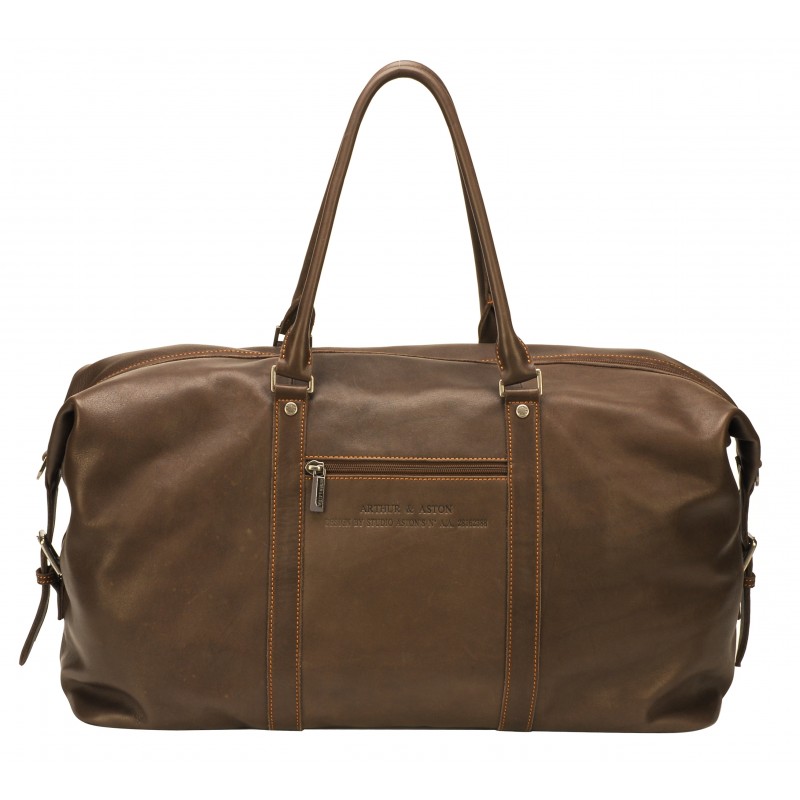 Sac de voyage en cuir, sac de week-end en cuir, sac de nuit