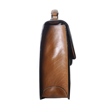 Serviette 1 Soufflet en Cuir Huilé - Arthur & Aston