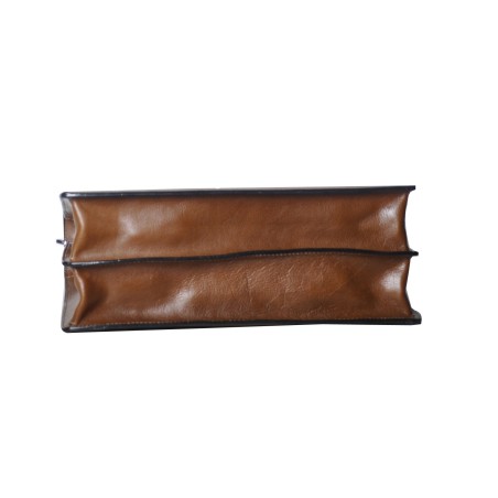 Serviette 2 Soufflets en Cuir Huilé - Arthur & Aston