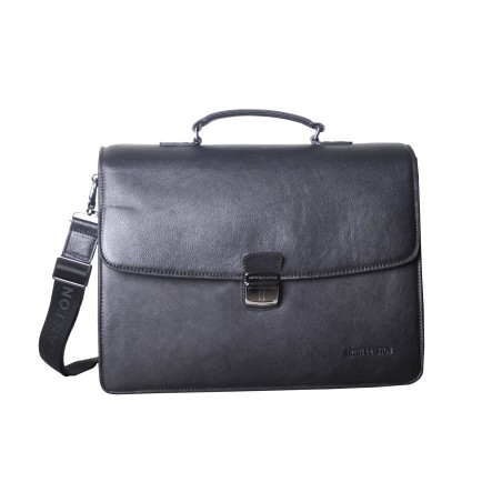 Serviette 2 Soufflets en Cuir Huilé - Arthur & Aston
