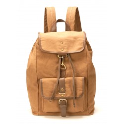 Sac à dos Nathan en toile garni cuir