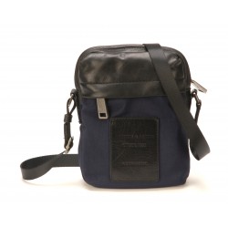 Sac travers Mario textile et cuir