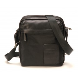 Sac travers Mario textile et cuir