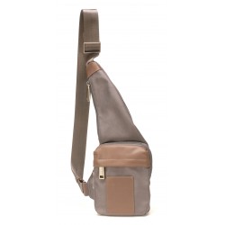Body bag Mario textile et cuir