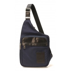 Body bag Mario en toile garni cuir