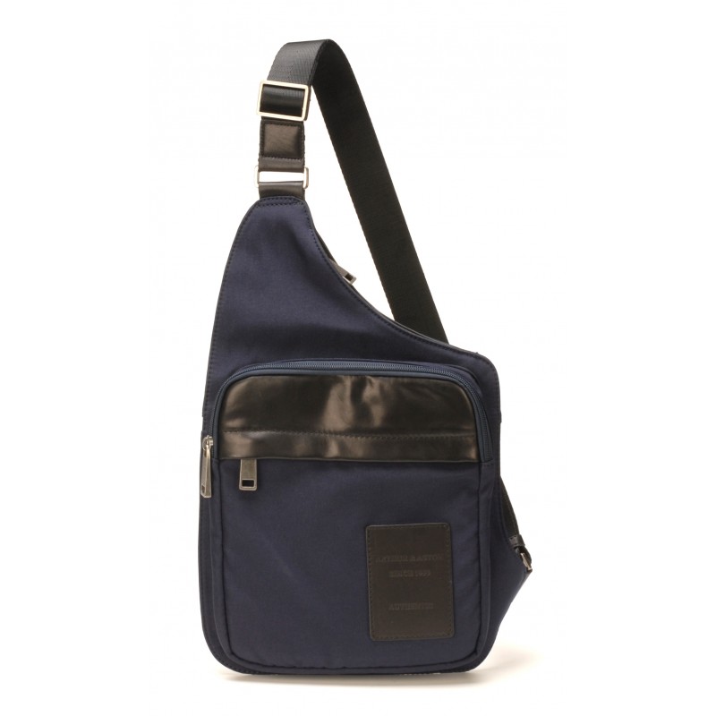 Body bag Mario en toile garni cuir Body bag Mario en toile garni cuir