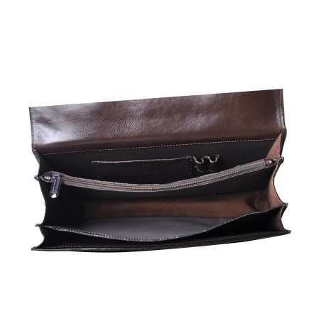 Serviette 3 Soufflets en Cuir Huilé - Arthur & Aston