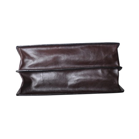 Serviette 2 Soufflets en Cuir Vachette - Arthur & Aston