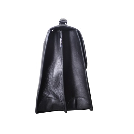 Serviette 2 Soufflets en Cuir Vachette - Arthur & Aston