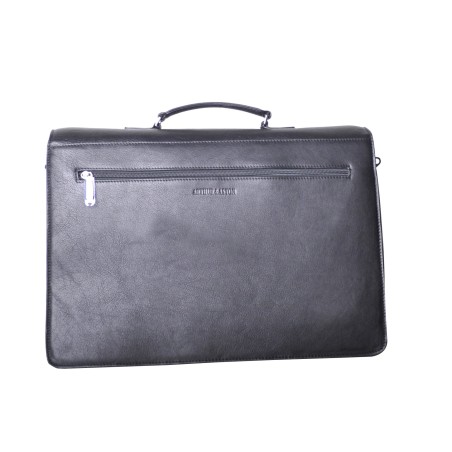 Serviette 2 Soufflets en Cuir Vachette - Arthur & Aston