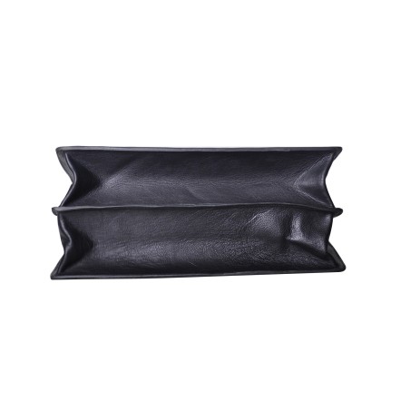 Serviette 2 Soufflets en Cuir Vachette - Arthur & Aston