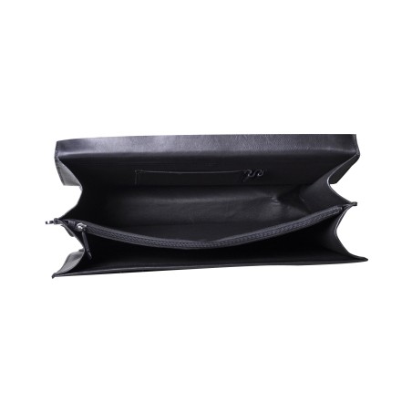 Serviette 2 Soufflets en Cuir Vachette - Arthur & Aston