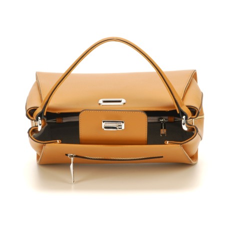 Sac à Main Arthur & Aston Cuir Marron Clair - Neuf Avec étiquettes, Dimensions 30x21x6 Cm