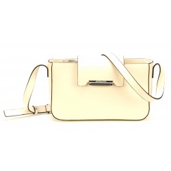 Pochette bandoulière croûte de cuir Elizabeth