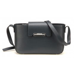 Pochette bandoulière croûte de cuir Elizabeth
