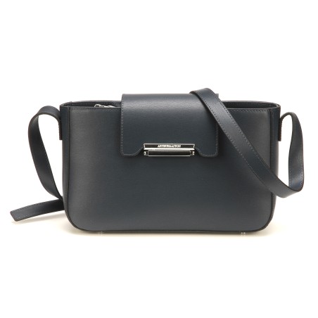 Pochette bandoulière croûte de cuir Elizabeth