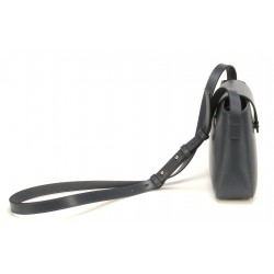 Pochette bandoulière croûte de cuir Elizabeth