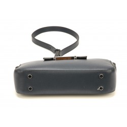 Pochette bandoulière croûte de cuir Elizabeth