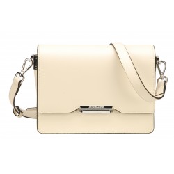 Pochette bandoulière croûte de cuir Elizabeth