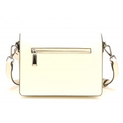 Pochette bandoulière croûte de cuir Elizabeth