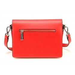Pochette bandoulière croûte de cuir Elizabeth