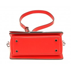Pochette bandoulière croûte de cuir Elizabeth