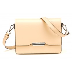 Pochette bandoulière croûte de cuir Elizabeth