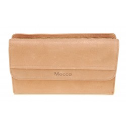 Compagnon porte chéquier cuir Mocca - M61-197