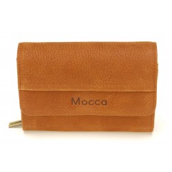 Porte monnaie et cartes cuir Mocca - M61-467