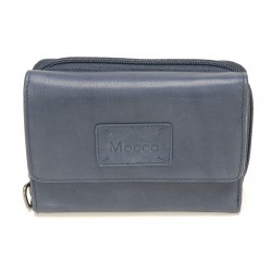 Porte-monnaie et cartes cuir Mocca - M56-160