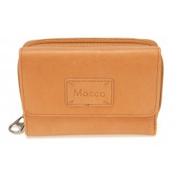 Porte-monnaie et cartes cuir Mocca - M56-160
