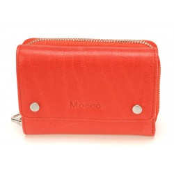 Porte monnaie et cartes cuir Mocca - M58-160