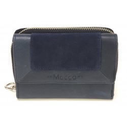 Porte monnaie et cartes cuir Mocca - M62-160